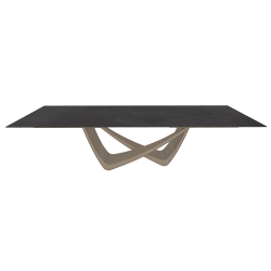 BONTEMPI table extensible rectangulaire avec structure sable BACH 53.85 290/240/190x100 cm