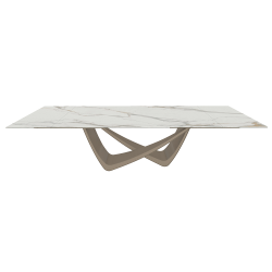 BONTEMPI table extensible rectangulaire avec structure sable BACH 53.85 290/240/190x100 cm
