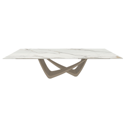 BONTEMPI table extensible rectangulaire avec structure sable BACH 53.85 290/240/190x100 cm