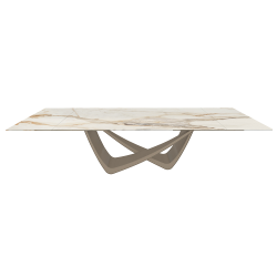 BONTEMPI table extensible rectangulaire avec structure sable BACH 53.85 290/240/190x100 cm