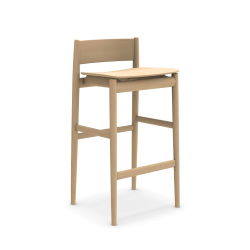 PORRO tabouret BRINA en cendres naturelles H 76,5 cm
