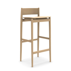 PORRO tabouret BRINA en cendres naturelles H 86,5 cm