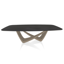 BONTEMPI table fixe tonneau avec structure sable BACH 53.92 220x116 cm