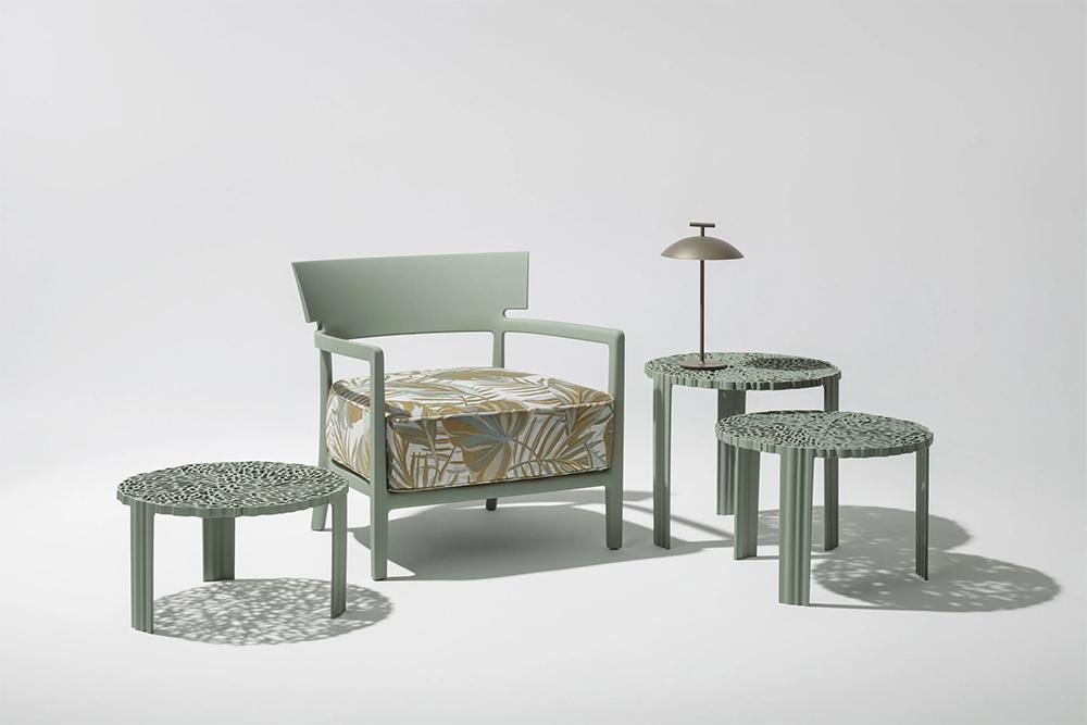 KARTELL fauteuil pour l'éxterieur CARA OUTDOOR MAT