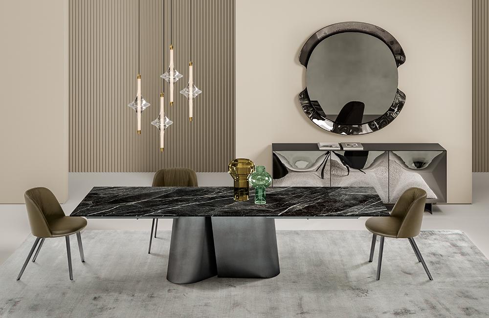 BONTEMPI table extensible rectangulaire KIMONO 54.07 290/240/190x100 cm