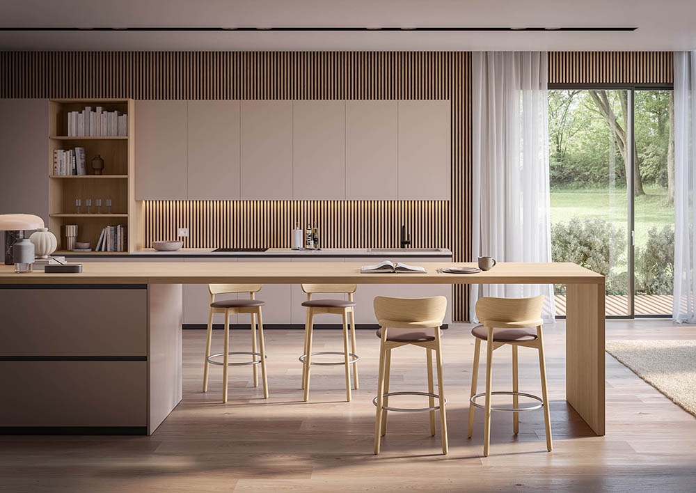 ALMA DESIGN tabouret avec coussin MINNIE H 65 cm