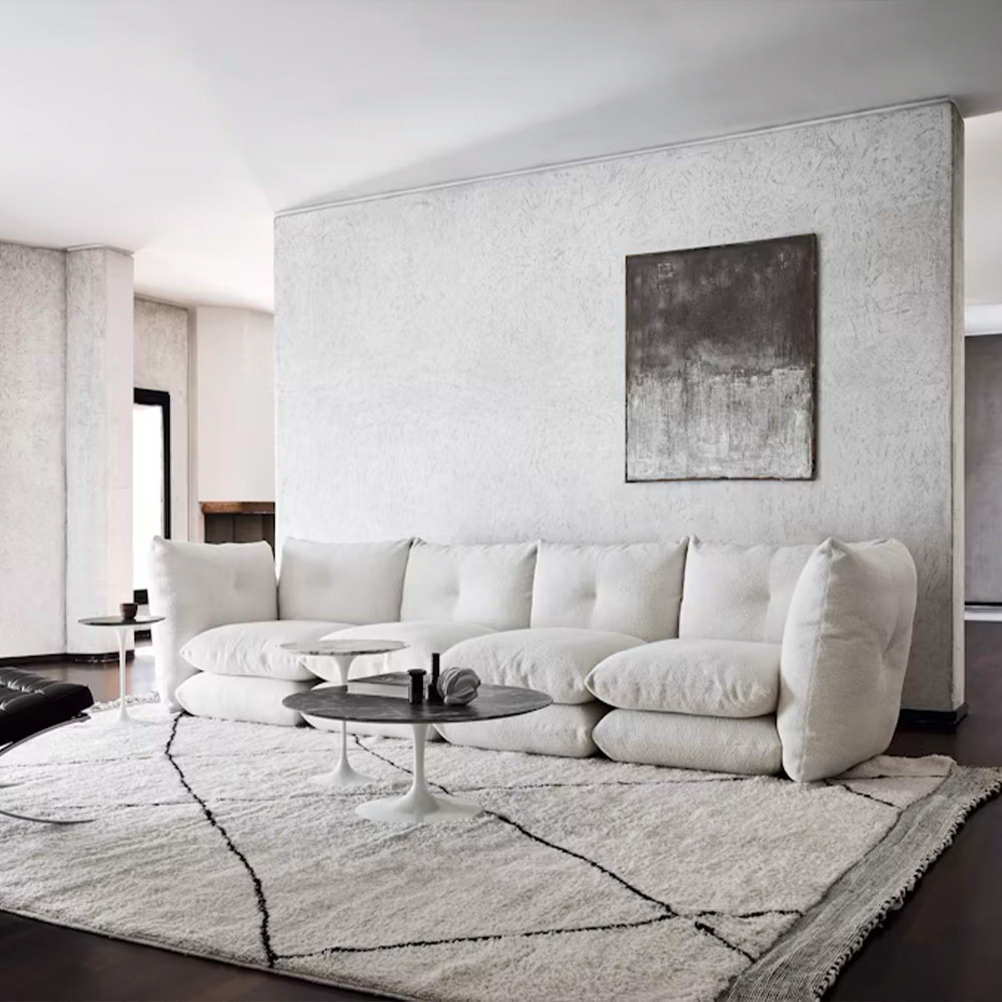 KNOLL canapé à 4 places PILLO en tissu Cat. C Haven Sand