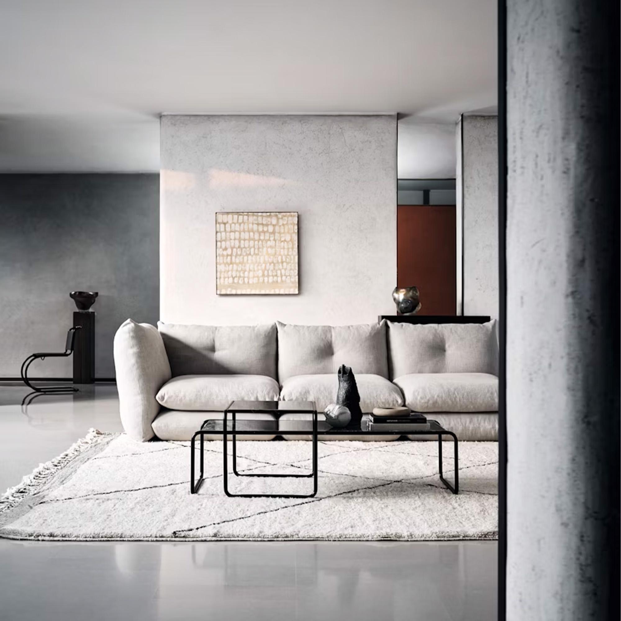 KNOLL canapé à 4 places PILLO en tissu Cat. C Haven Sand