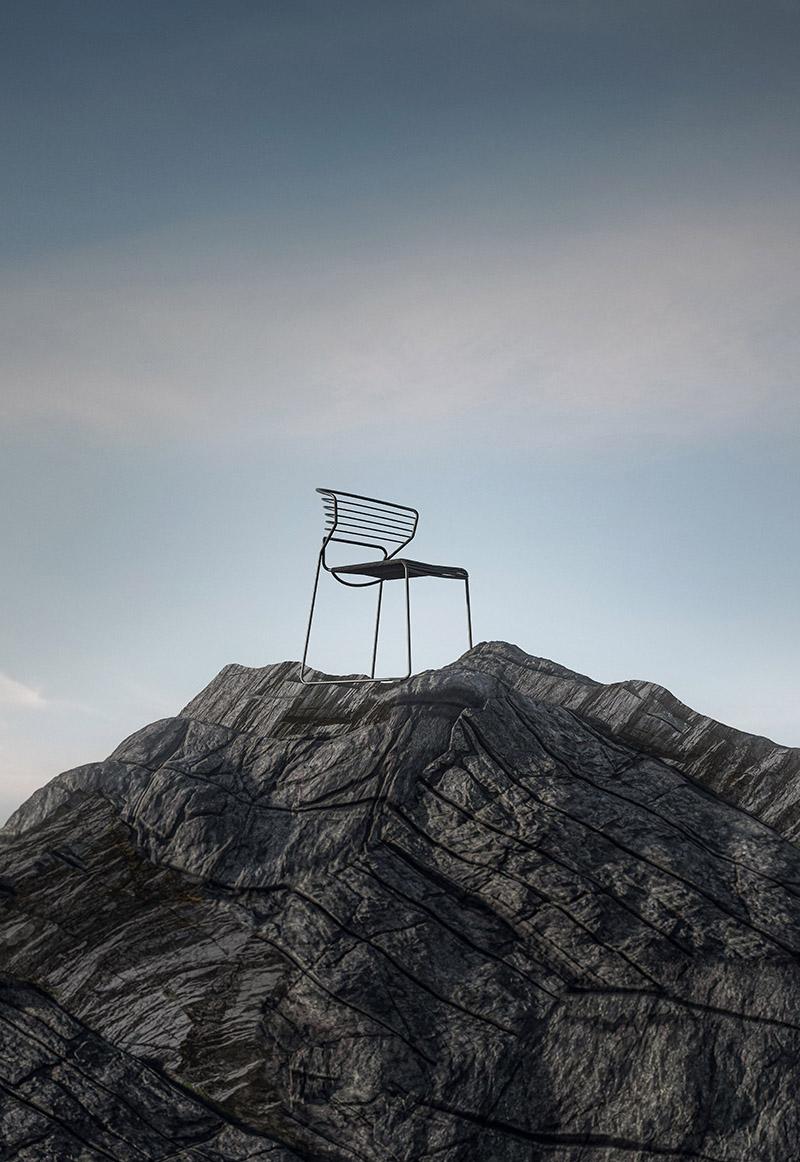 DESALTO chaise pour l'extérieur KOKI WIRE CORDA