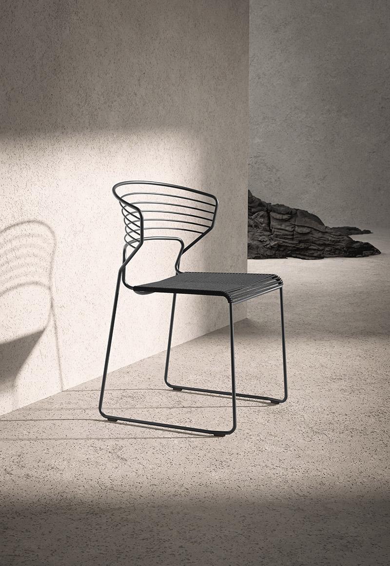 DESALTO chaise pour l'extérieur KOKI WIRE CORDA