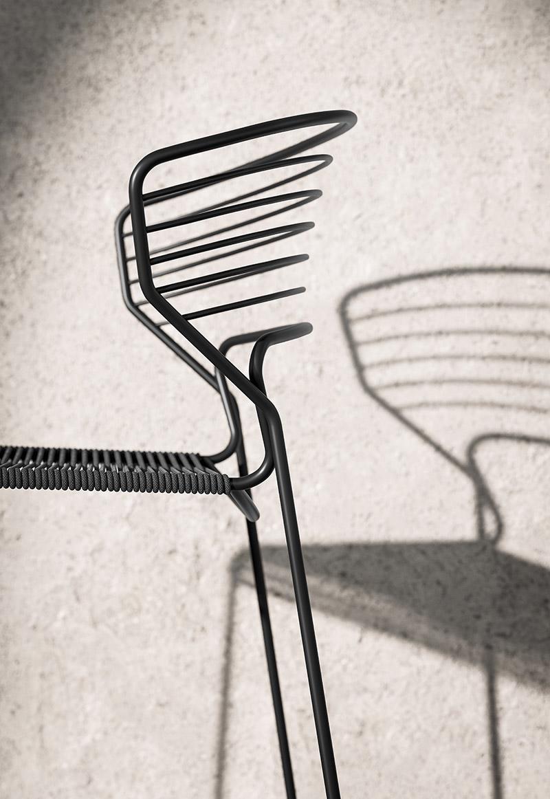 DESALTO chaise pour l'extérieur KOKI WIRE CORDA