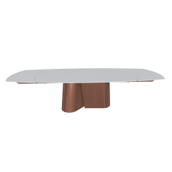 BONTEMPI table rectangulaire extensible en tonneau KIMONO 54.15 300/250/200x106 cm