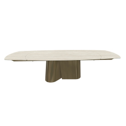 BONTEMPI table rectangulaire extensible en tonneau KIMONO 54.15 300/250/200x106 cm
