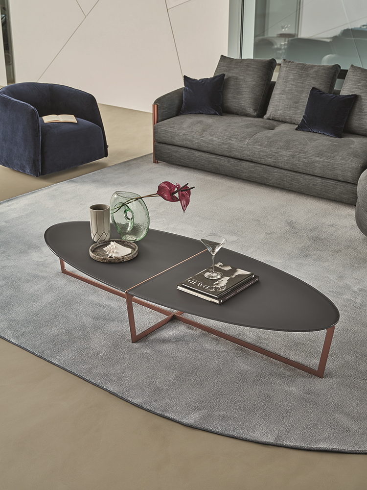 BONTEMPI table basse CROSS 08.25 150x60 cm