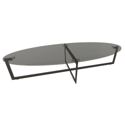 BONTEMPI table basse CROSS 08.25 150x60 cm