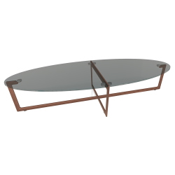 BONTEMPI table basse CROSS 08.25 150x60 cm