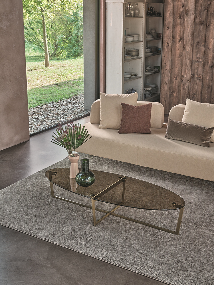 BONTEMPI table basse CROSS 08.25 150x60 cm
