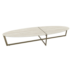 BONTEMPI table basse CROSS 08.26 180x60 cm