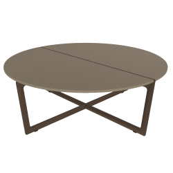 BONTEMPI table basse ronde CROSS 08.24 Ø 90x30,5 cm
