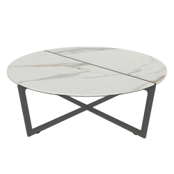 BONTEMPI table basse ronde CROSS 08.24 Ø 90x30,5 cm