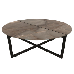BONTEMPI table basse ronde CROSS 08.24 Ø 90x30,5 cm
