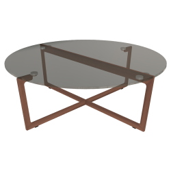BONTEMPI table basse ronde CROSS 08.24 Ø 90x30,5 cm