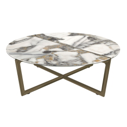 BONTEMPI table basse ronde CROSS 08.24 Ø 90x30,5 cm