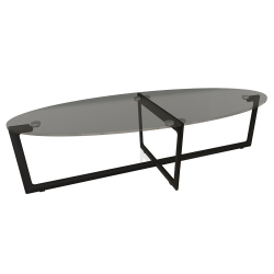 BONTEMPI table basse CROSS 08.27 120x50 cm