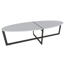 BONTEMPI table basse CROSS 08.27 120x50 cm
