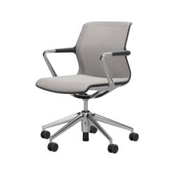 VITRA chaise de bureau avec base à 5 branches sur roulettes UNIX CHAIR DIAMOND MESH