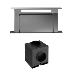 FALMEC hotte plan de travail aspirante DOWNDRAFT 1300 m3/h ACIER INOX 120 cm