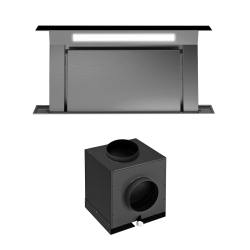 FALMEC hotte plan de travail aspirante DOWNDRAFT 1300 m3/h NOIR 90 cm