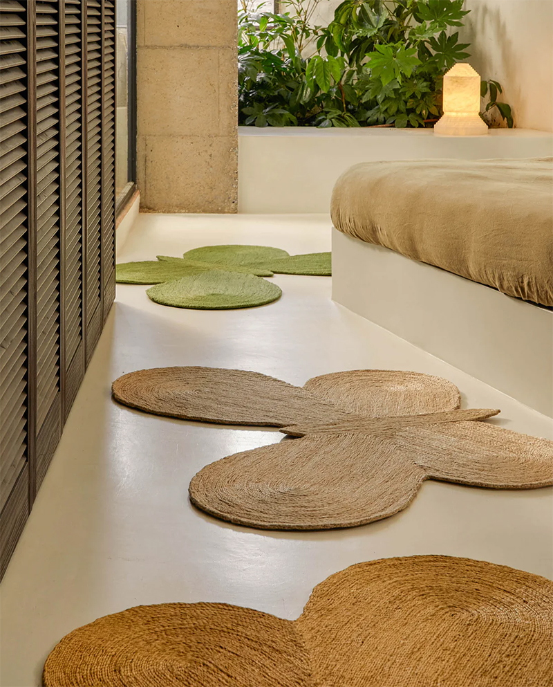 NANIMARQUINA tapis LUCIA EAMES BUTTERFLY JUTE