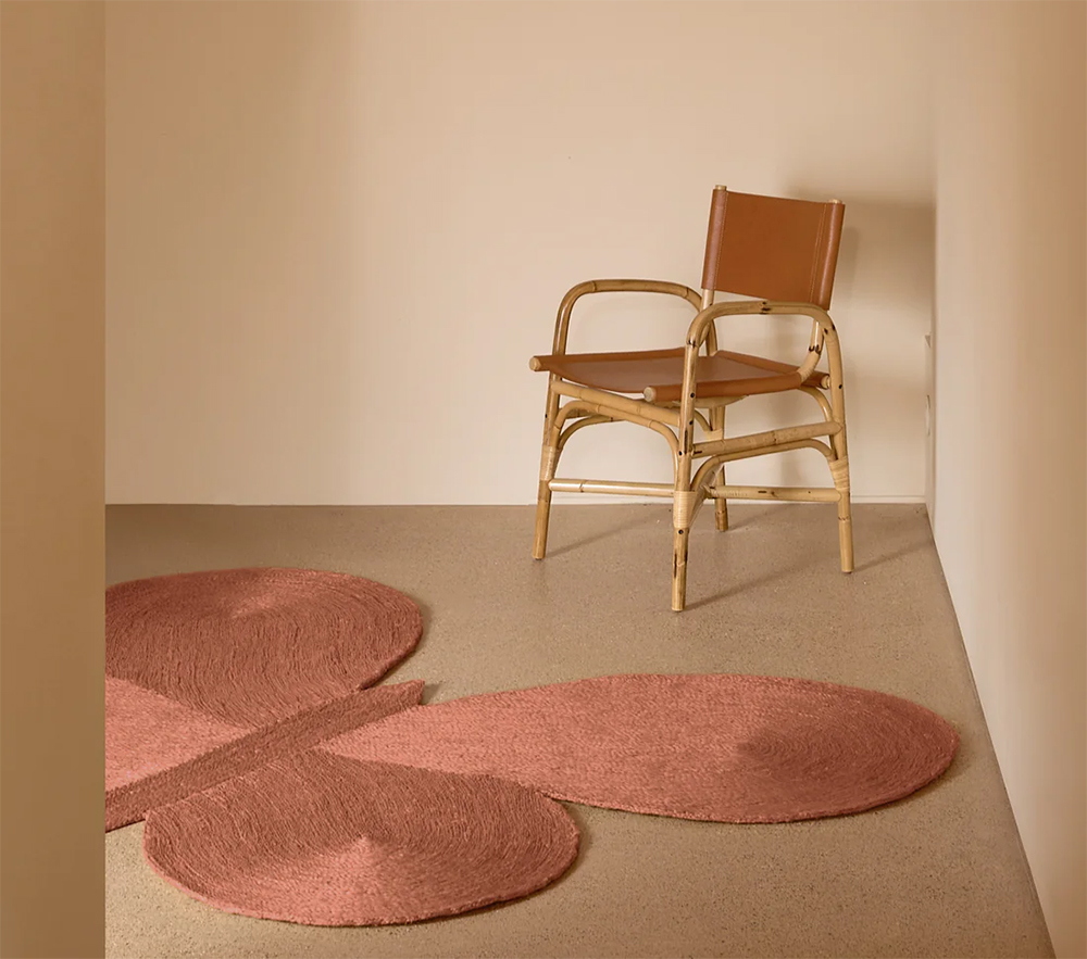 NANIMARQUINA tapis LUCIA EAMES BUTTERFLY JUTE