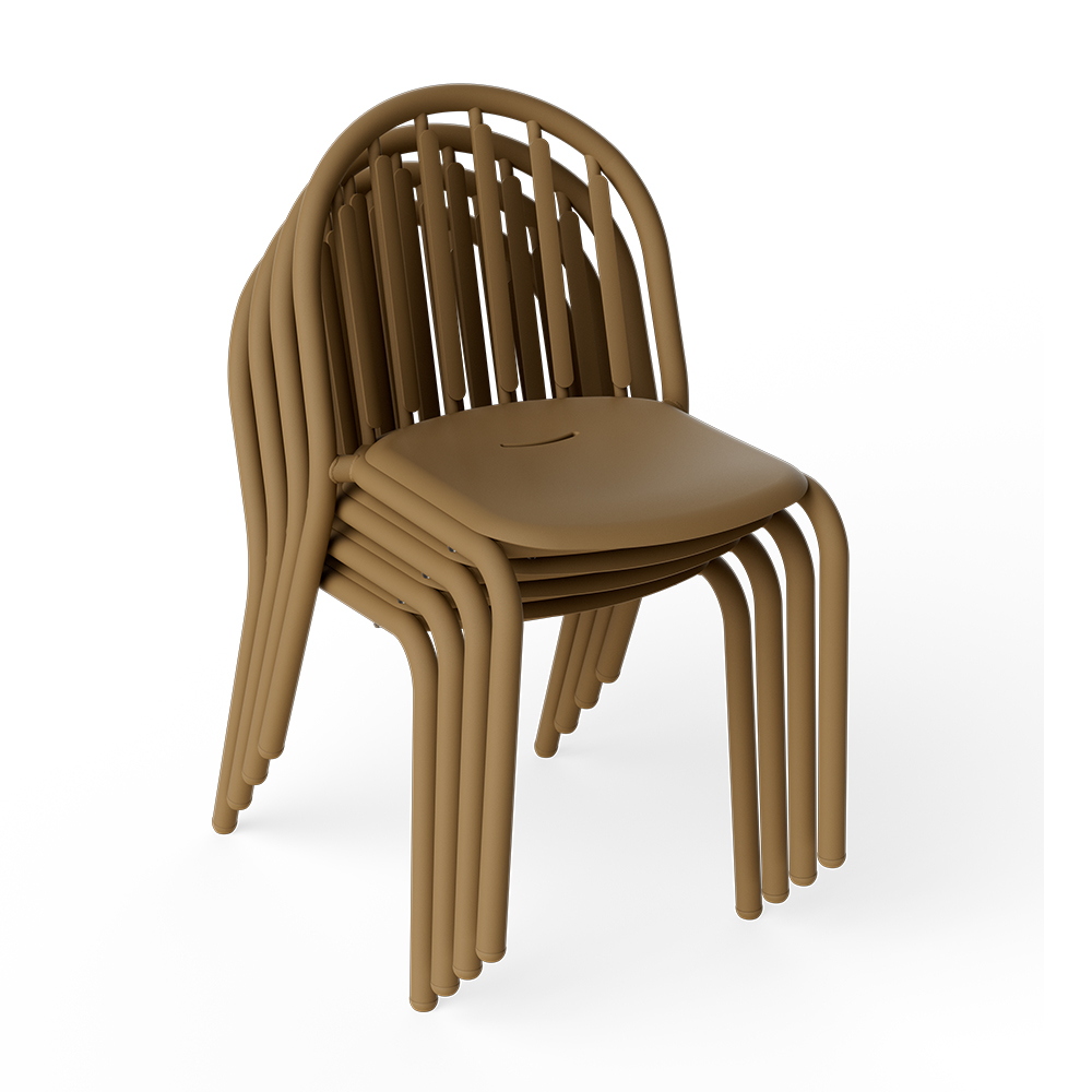 FATBOY set de 4 chaises d'extérieur sans accoudoirs FRED'S CHAIR