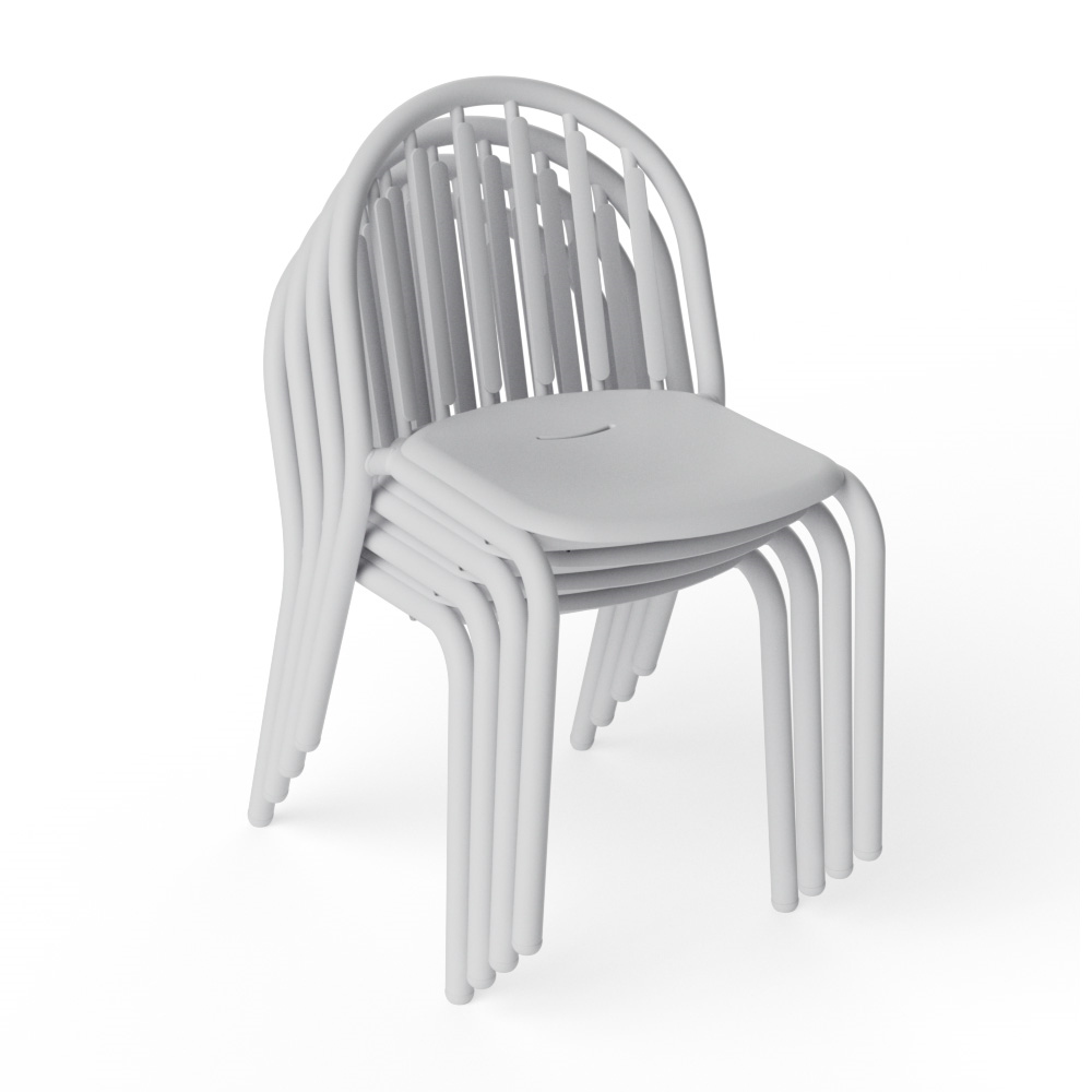 FATBOY set de 4 chaises d'extérieur sans accoudoirs FRED'S CHAIR