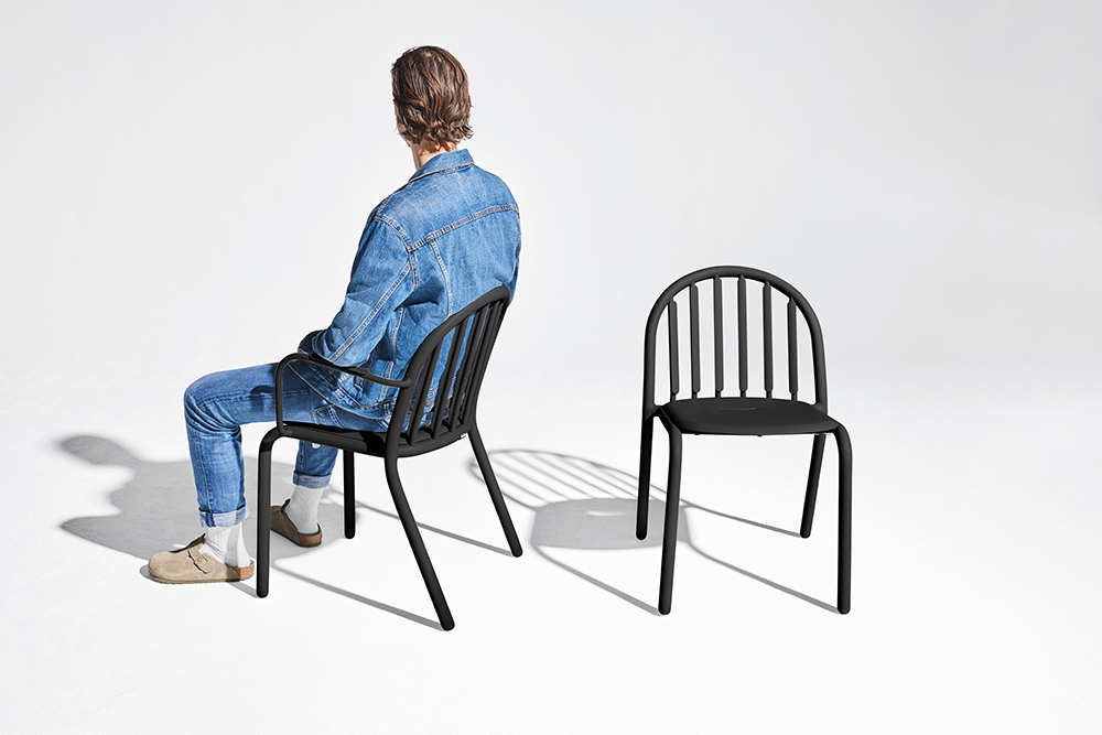 FATBOY set de 4 chaises d'extérieur sans accoudoirs FRED'S CHAIR