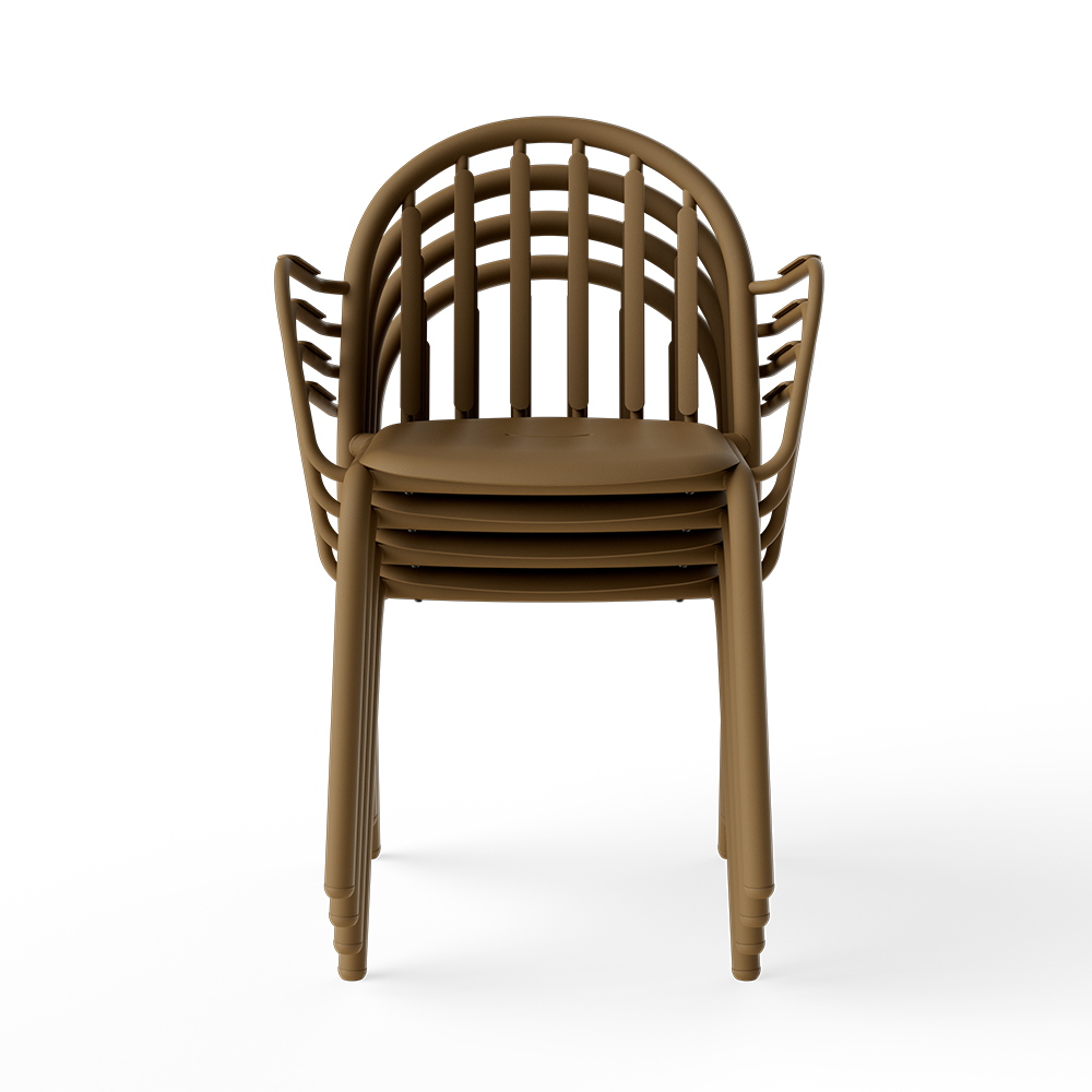 FATBOY set de 4 chaises d'extérieur avec accoudoirs FRED'S ARMCHAIR