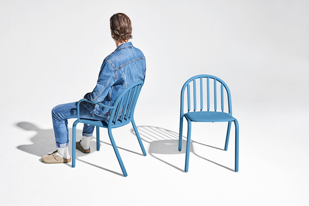 FATBOY set de 4 chaises d'extérieur avec accoudoirs FRED'S ARMCHAIR