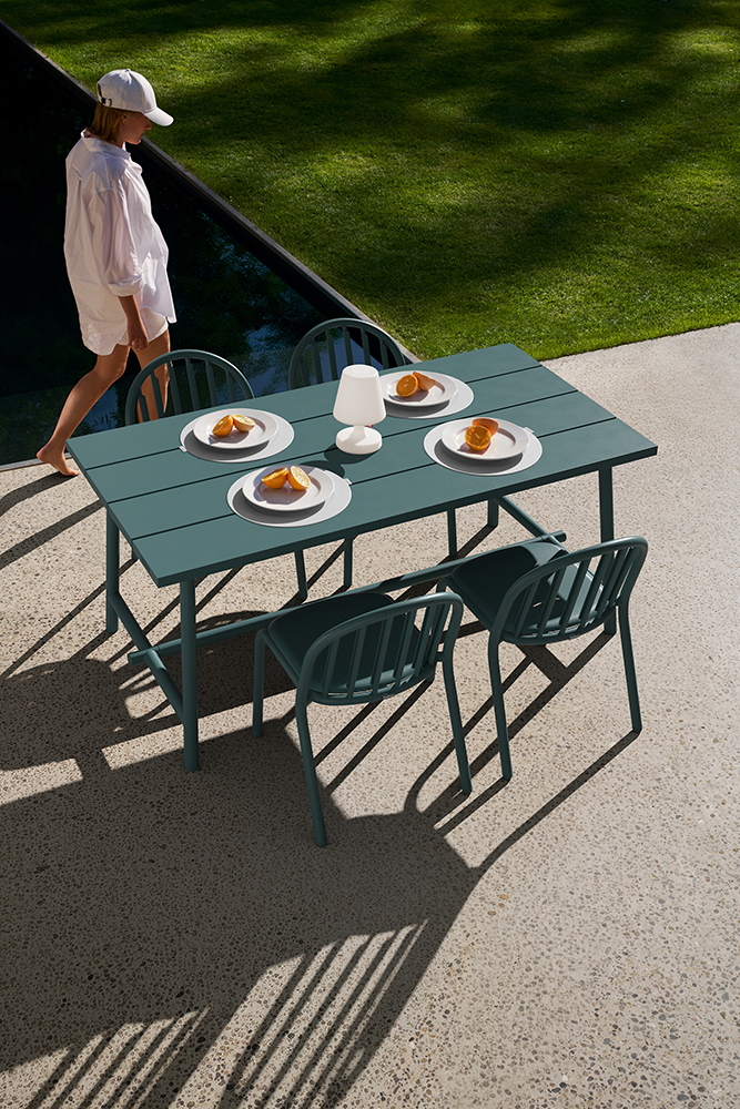 FATBOY set de 4 chaises d'extérieur avec accoudoirs FRED'S ARMCHAIR