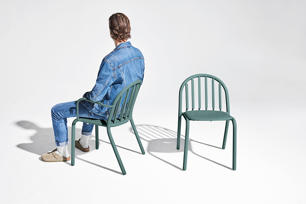 FATBOY set de 4 chaises d'extérieur avec accoudoirs FRED'S ARMCHAIR