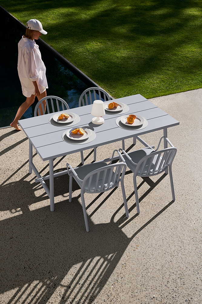 FATBOY set de 4 chaises d'extérieur avec accoudoirs FRED'S ARMCHAIR
