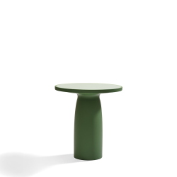 QEEBOO table pour l'intérieur et l'extérieur TOTO avec plateau en verre Ø 70 cm