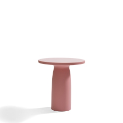 QEEBOO table pour l'intérieur et l'extérieur TOTO avec plateau en verre Ø 70 cm