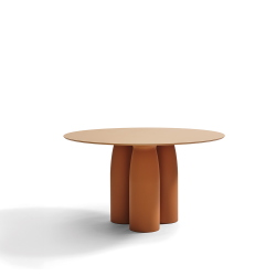 QEEBOO table ronde pour l'intérieur et l'extérieur TOTO avec plateau en HPL
