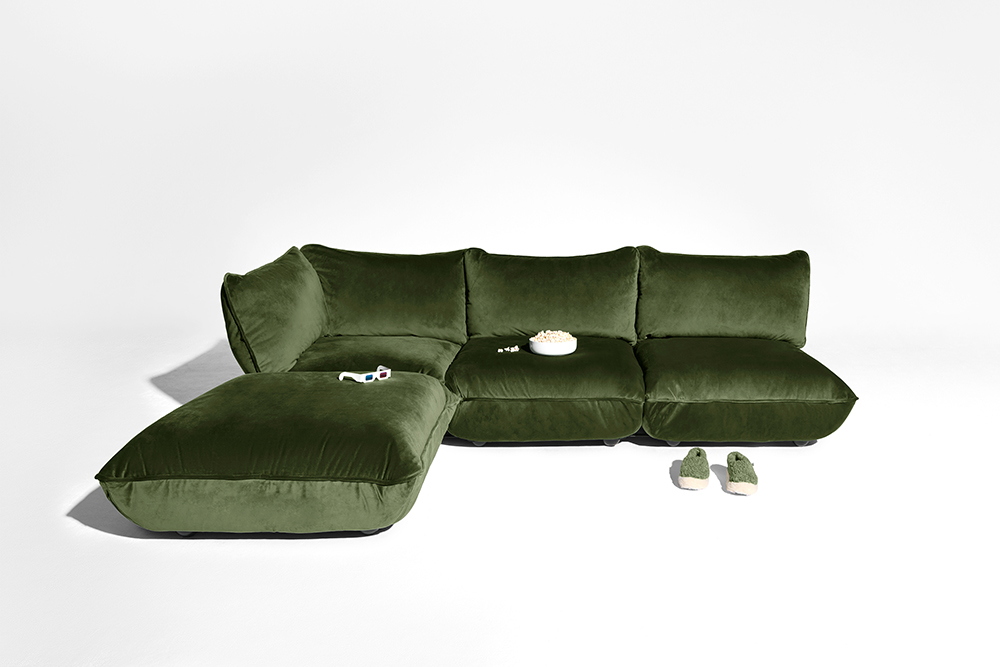 FATBOY canapé à 3 places SUMO CORNER SOFA VELVET