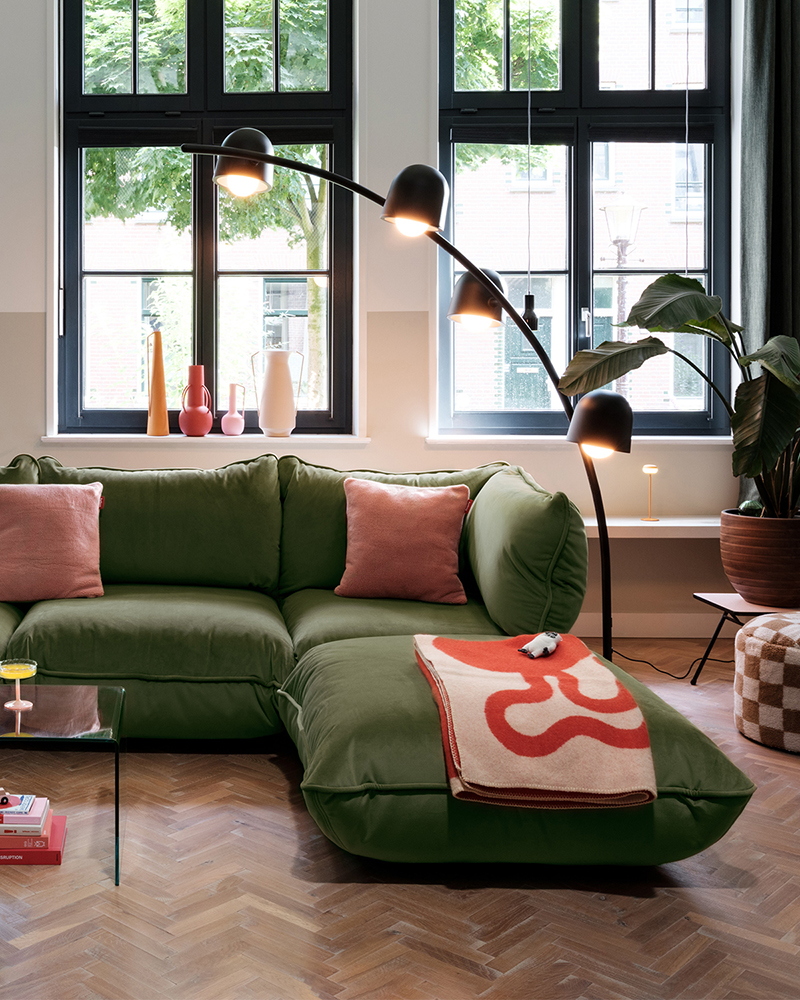 FATBOY pouf repose-pieds SUMO HOCKER VELVET