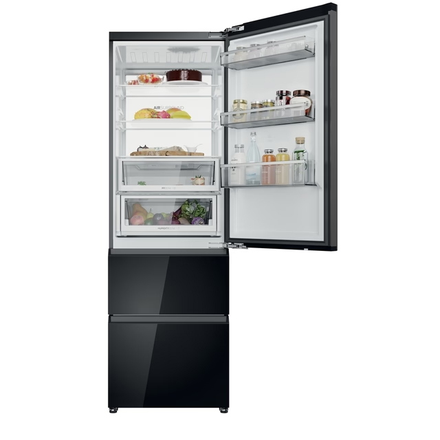 HAIER réfrigérateur combiné à pose libre CST9619DNGBW No Frost Classe D