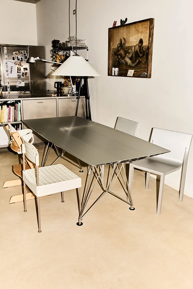 BD BARCELONA DESIGN table TABLE B STAINLESS STEEL LEGS