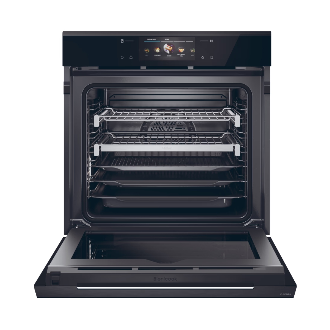 HAIER four électrique H6 ID68M5YTB pyrolytique 78 litres Noir Classe A++